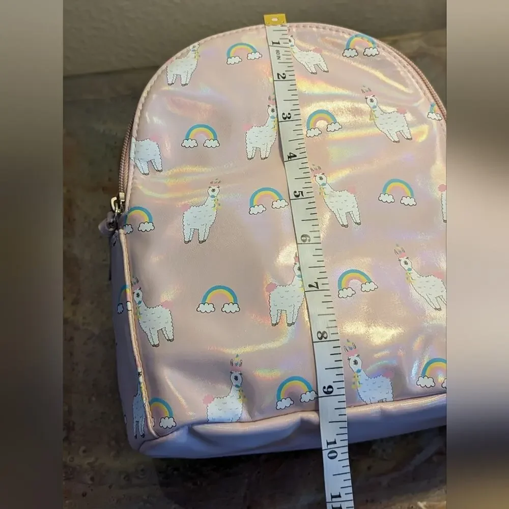 Llama Print Small Backpack NWT